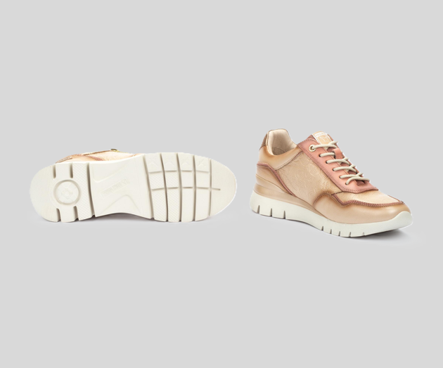 CANTABRIA W4R-6502 BEIGE LEATHER SNEAKER
