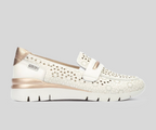 CANTABRIA W4R-6518 CREAM LEATHER MOCCASIN