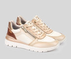 CANTABRIA W4R-6524 CREAM LEATHER SNEAKER
