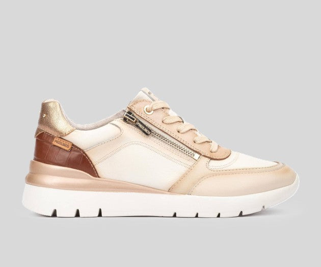 CANTABRIA W4R-6524 CREAM LEATHER SNEAKER