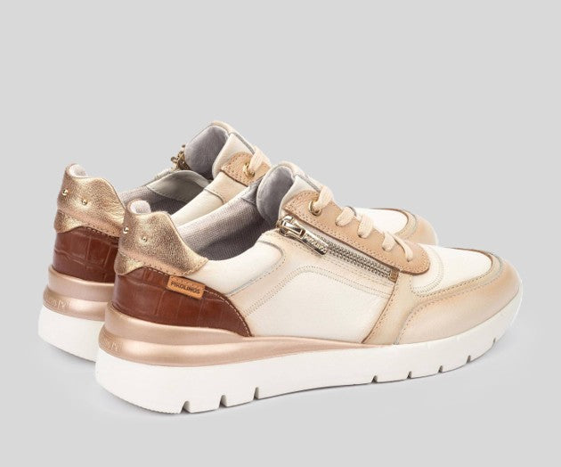 CANTABRIA W4R-6524 CREAM LEATHER SNEAKER