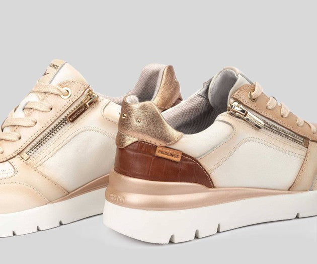 CANTABRIA W4R-6524 CREAM LEATHER SNEAKER
