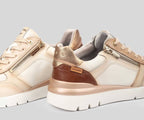 CANTABRIA W4R-6524 CREAM LEATHER SNEAKER