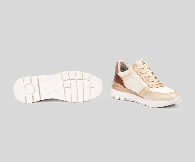 CANTABRIA W4R-6524 CREAM LEATHER SNEAKER