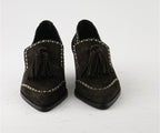 CELEB 8248 BROWN SUEDE HEELED LOAFER