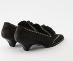 CELEB 8248 BROWN SUEDE HEELED LOAFER