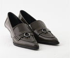 CELEB 8250 BROWN LEATHER HEELED LOAFER