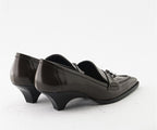 CELEB 8250 BROWN LEATHER HEELED LOAFER