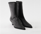 CELEB 8251 BLACK LEATHER BOOTS