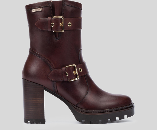 CERVERA W1J-8791 DARK BROWN LEATHER MID CALF BOOTS
