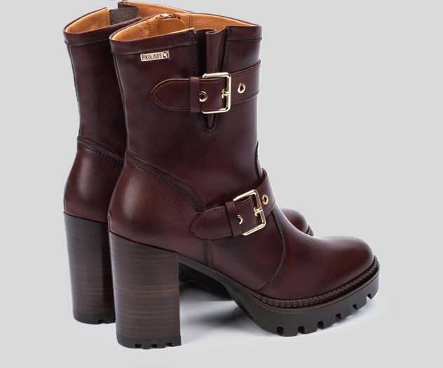 CERVERA W1J-8791 DARK BROWN LEATHER MID CALF BOOTS