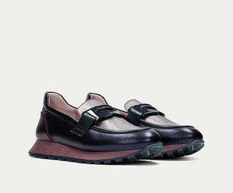 LOIRA CHI243720 METALLIC LEATHER LOAFER