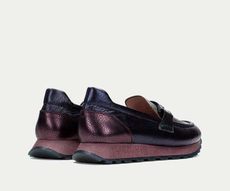 LOIRA CHI243720 METALLIC LEATHER LOAFER
