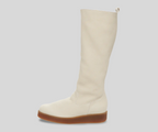 COMINA CREAM LEATHER LONG BOOT