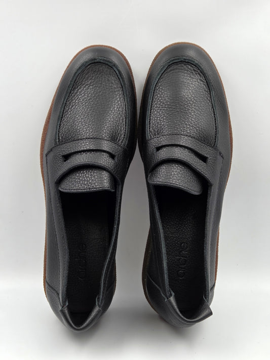 ARCHE SAMPLE - COMKHI BLACK LEATHER LOAFER