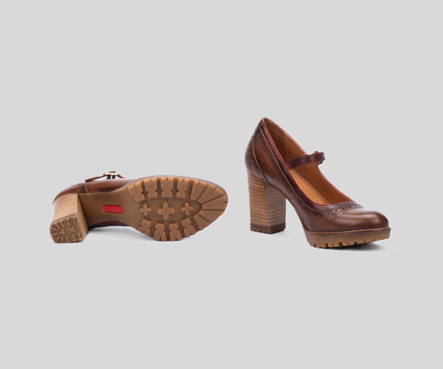 CONNELLY W7M-5590 DARK BROWN LEATHER MARY JANE