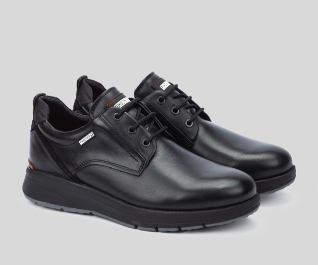 CORDOBA M1W-4153 MEN'S BLACK LEATHER SNEAKER