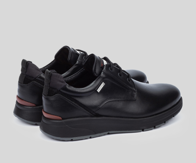 CORDOBA M1W-4153 MEN'S BLACK LEATHER SNEAKER
