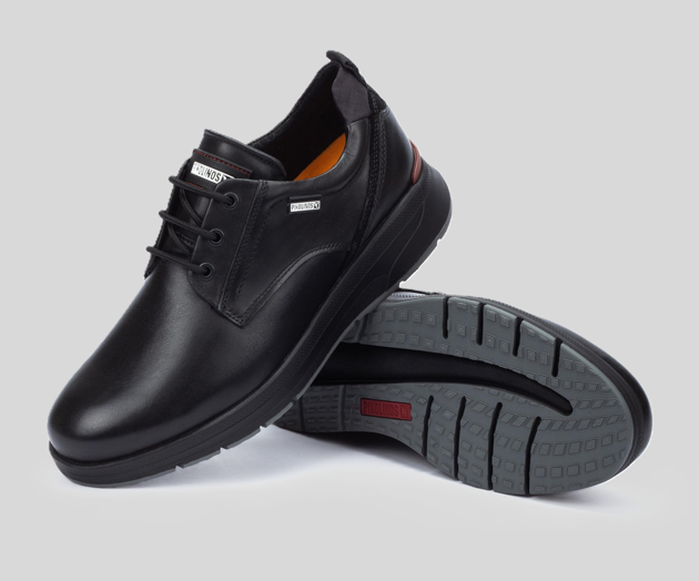 CORDOBA M1W-4153 MEN'S BLACK LEATHER SNEAKER