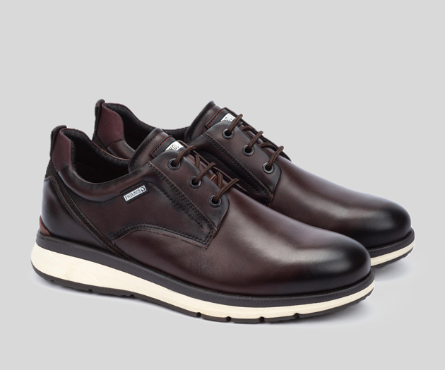 CORDOBA M1W-4153 MEN'S DARK BROWN LEATHER SNEAKER