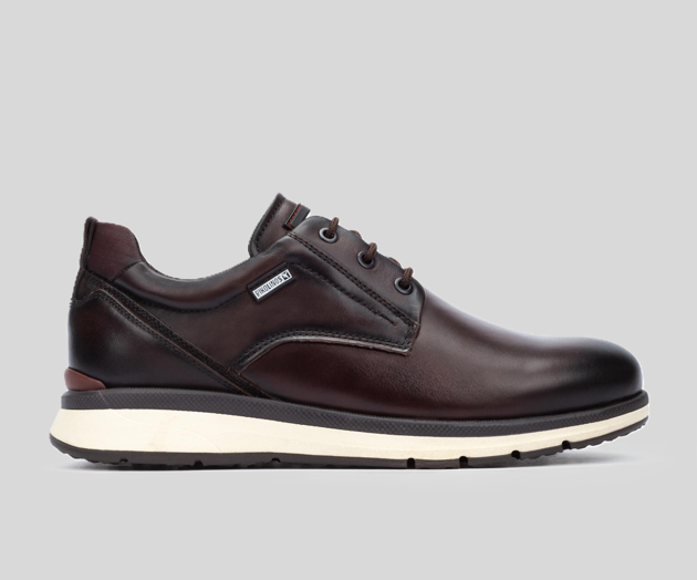CORDOBA M1W-4153 MEN'S DARK BROWN LEATHER SNEAKER
