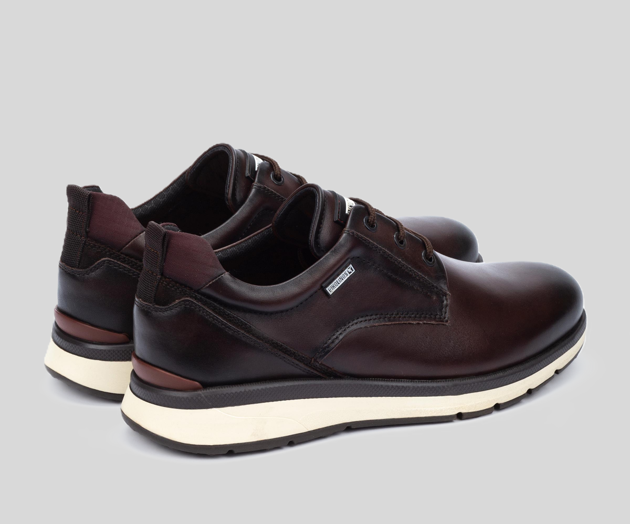 CORDOBA M1W-4153 MEN'S DARK BROWN LEATHER SNEAKER