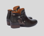 PIKOLINOS SAMPLE - DAROCA W1U-8505 GREEN LEATHER ANKLE BOOTS