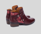 PIKOLINOS SAMPLE - DAROCA W1U-8505 RED LEATHER ANKLE BOOTS