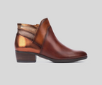 DAROCA W1U-8732 DARK BROWN LEATHER ANKLE BOOTS