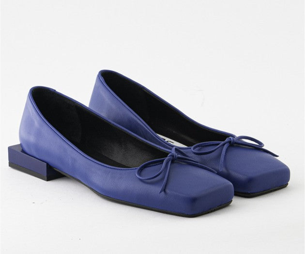 DELUXE 8292 BLUE LEATHER BALLERINA