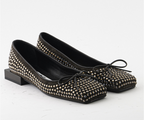 DELUXE 8293 BROWN SUEDE BALLERINA