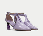 DALIA HV232832 LAVENDAR PATENT LEATHER HEEL