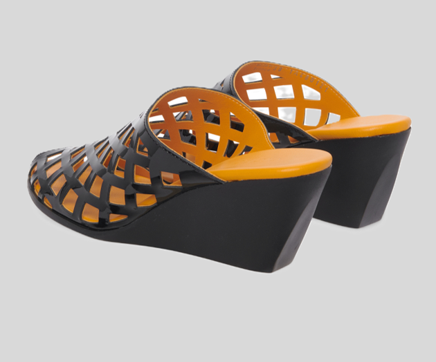 EGAHYA BLACK & YELLOW WEDGE