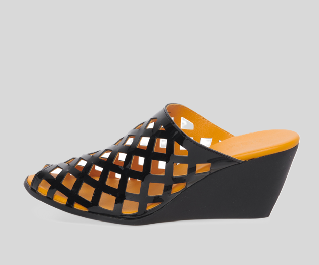 EGAHYA BLACK & YELLOW WEDGE