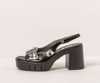 EVISSA 1994 PATENT BLACK HEELS