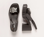 EVISSA 1994 PATENT BLACK HEELS