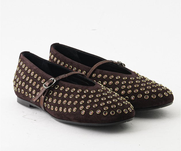 FAN 8225 BROWN SUEDE MARY JANE