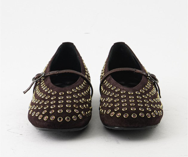 FAN 8225 BROWN SUEDE MARY JANE
