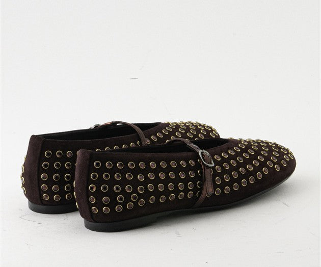 FAN 8225 BROWN SUEDE MARY JANE