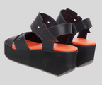 GALKOO BLACK SUMMER WEDGE