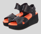 GALKOO BLACK SUMMER WEDGE