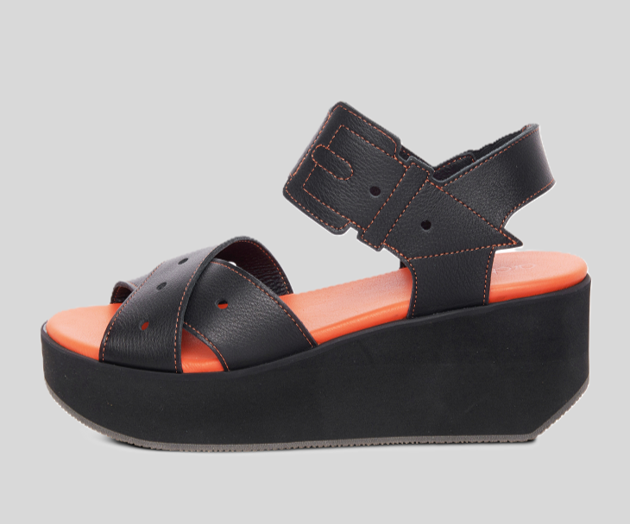 GALKOO BLACK SUMMER WEDGE