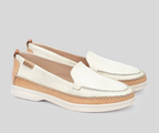 GANDIA W27-3802 CREAM LEATHER MOCCASIN