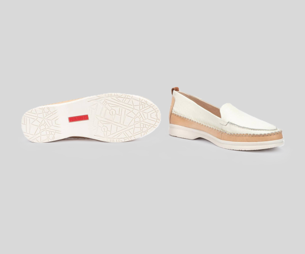 GANDIA W27-3802 CREAM LEATHER MOCCASIN
