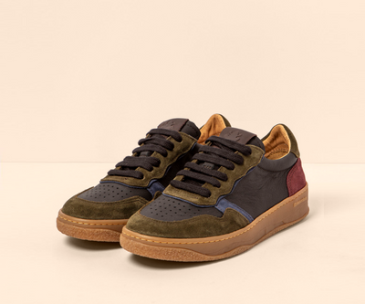 GEO N5844 MULTI LEATHER BLACK SNEAKER