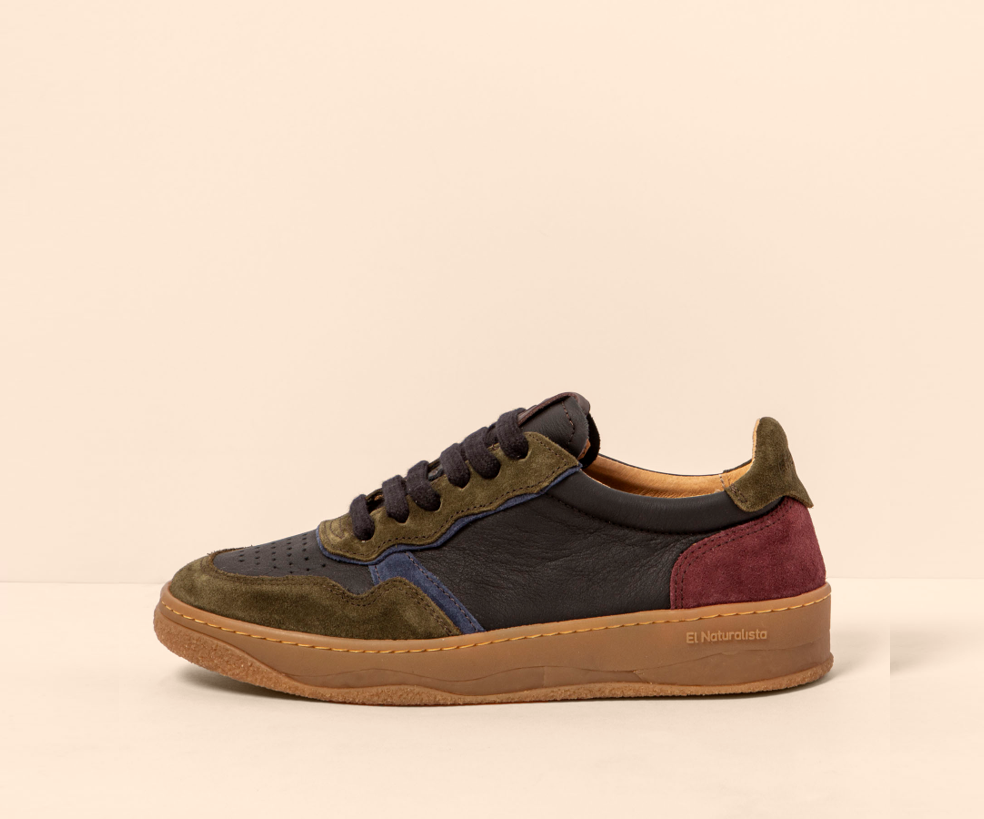 GEO N5844 MULTI LEATHER BLACK SNEAKER