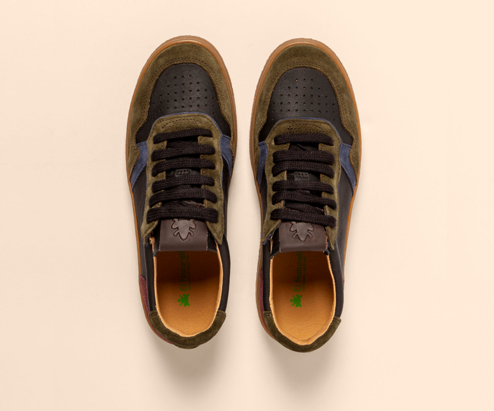 GEO N5844 MULTI LEATHER BLACK SNEAKER