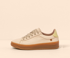 GEO N5848 CREAM LEATHER SNEAKER