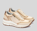 GIRONA W2C-6602 CREAM & TAN SNEAKER