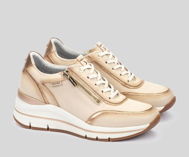 GIRONA W2C-6602 CREAM & TAN SNEAKER